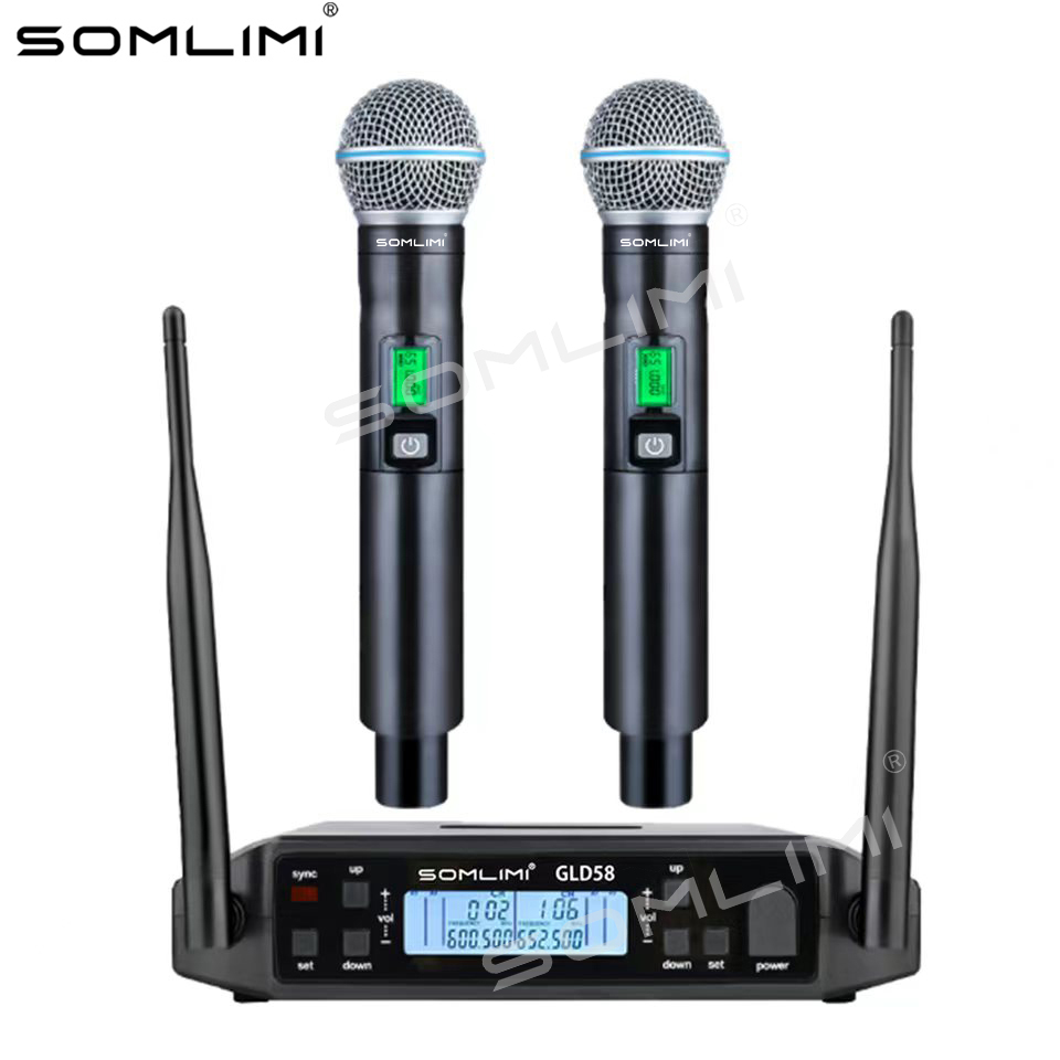 Shure Mic Sm58 - SOMLIMI G24-A58 600MHz Metal Handheld Professional