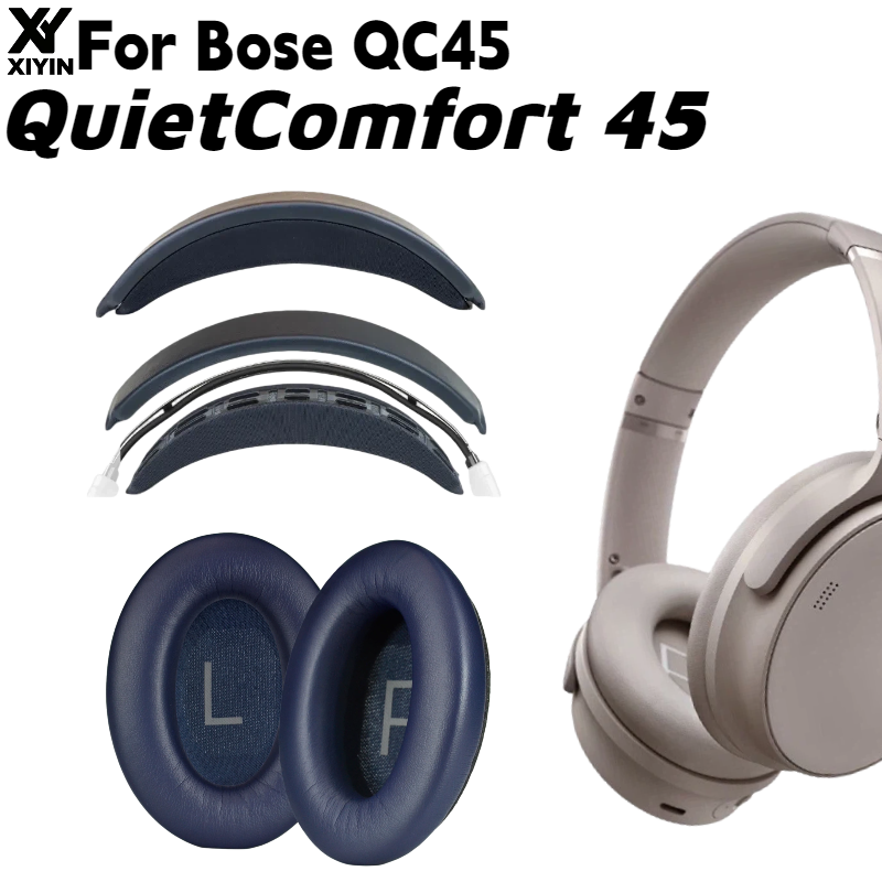 Bose Headphone Qc45 - Replacement Snap‑on Headband Cushion Memory Foam