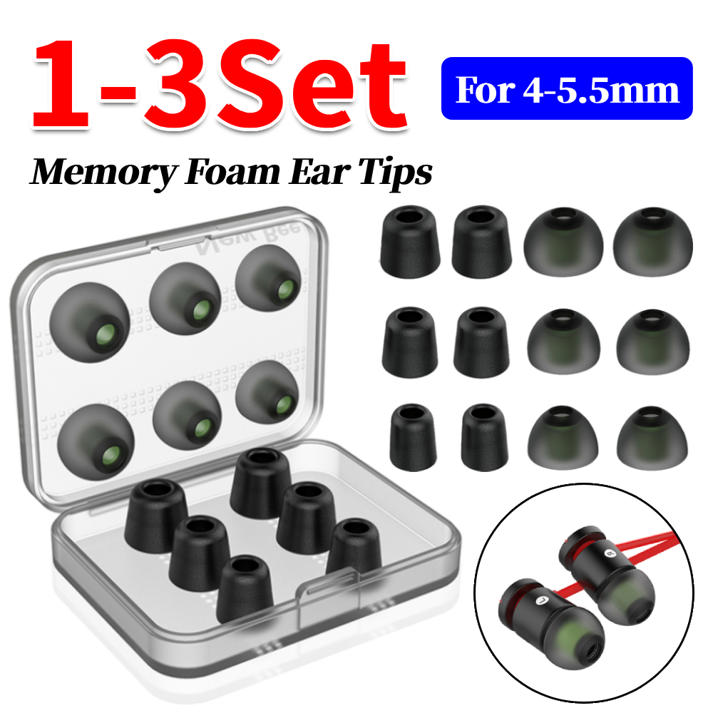 1-3Set Memory Foam Ear Tips  w - огляд і ціна Earphone Foam Tip