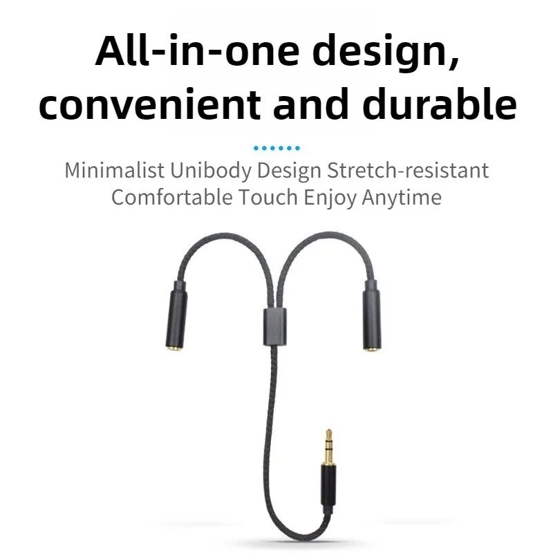 3.5mm Audio Splitter 1 Male To - огляд і ціна Earphone Splitter Jack