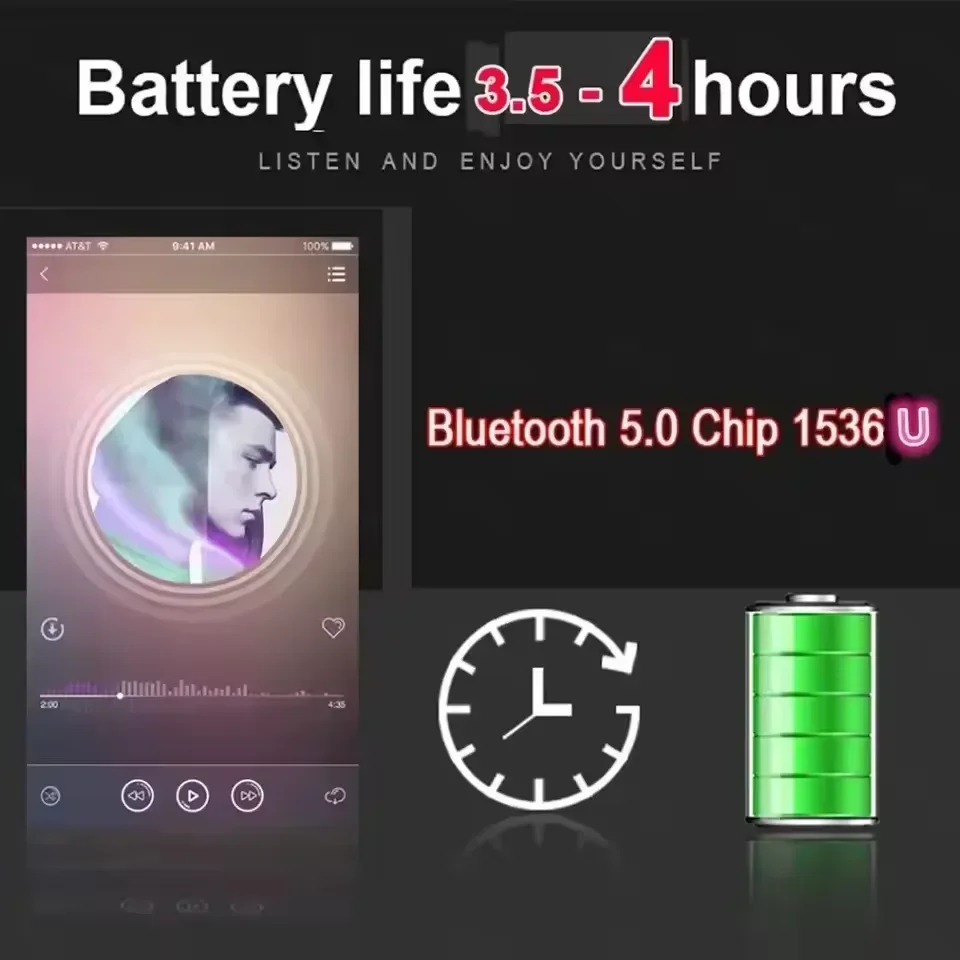 Bluetooth 5.3 New Air Por 5 Wi - огляд і ціна Bluetooth Headset On Ear